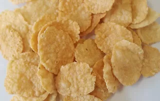 Wheat flakes made by cereal flakes machinery