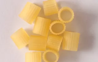 Ring shape snack pellets made by fryums making machine
