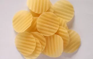 Flaky snack pellets made by snack pellets producton line