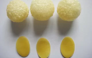Ball pellet snack made by fryums making machine
