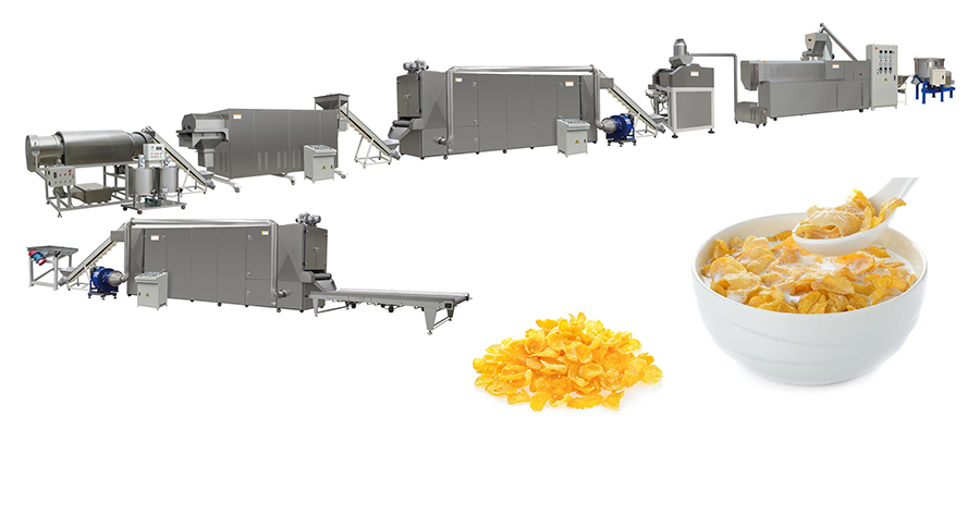 ligne de production de corn flakes