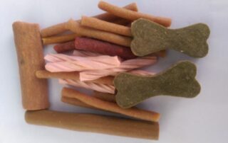 Pet chews made by pet chews making machinery