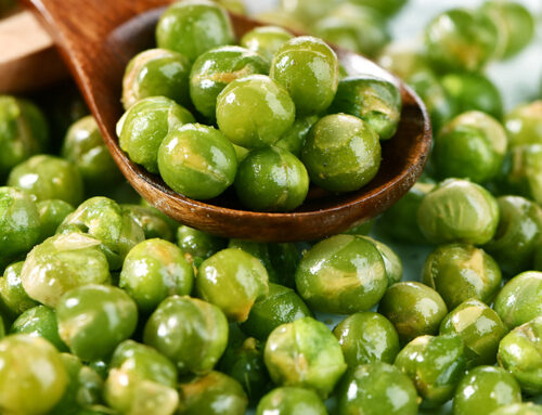 How are fried peas made?