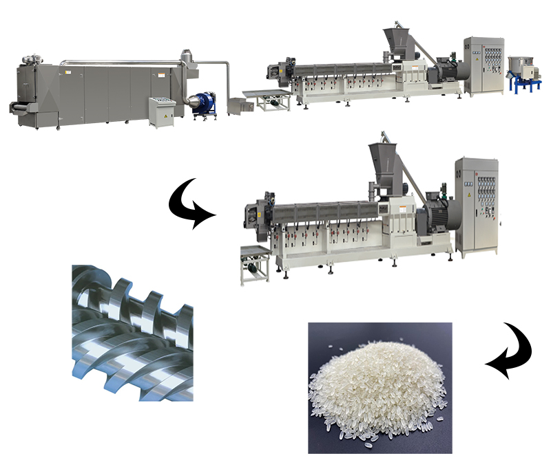 Machine à fabriquer du riz prêt à consommer/du riz instantané