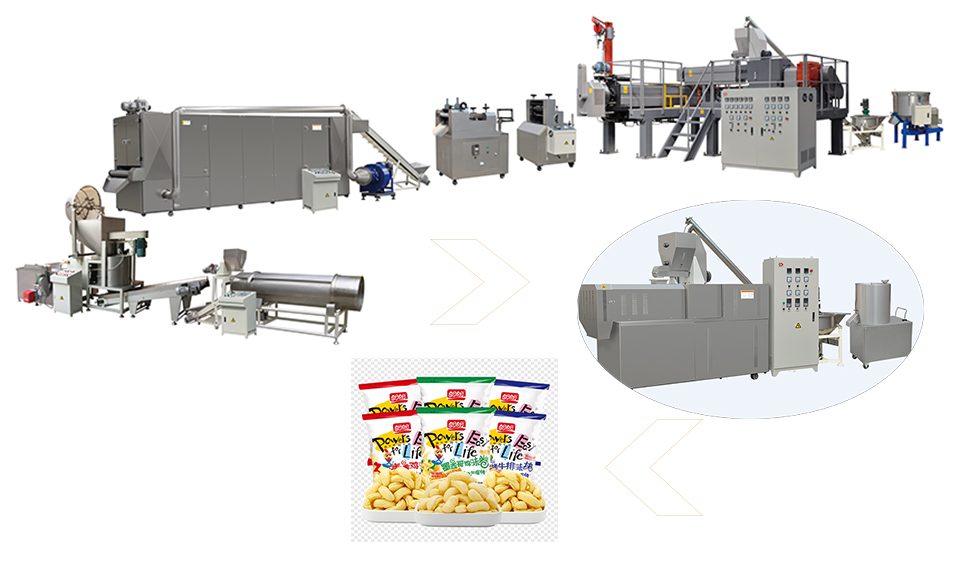 machine à extruder les snacks