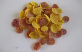 Corn flakes made by maize flake machinery