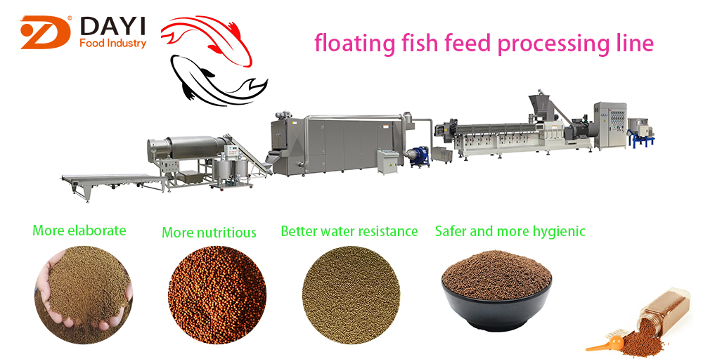 fish feed processing line