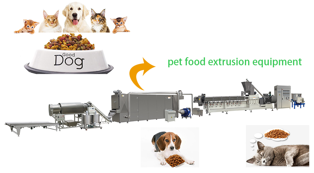 equipos de extrusión de alimentos para mascotas